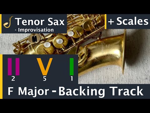 Tenor Saxophone 2 5 1 Backing Track Jam in F Major | Improvisation