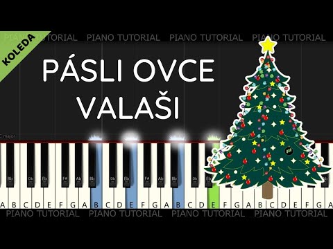 Pásli ovce Valaši - vánoční koleda (piano tutorial | jak hrát | klavír)