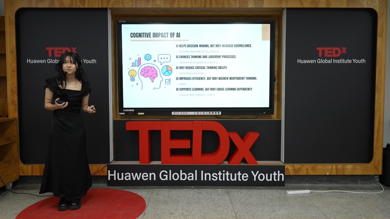 AI Impact Analysis | Saaya Nomura | TEDxHuawen Global Institute Youth