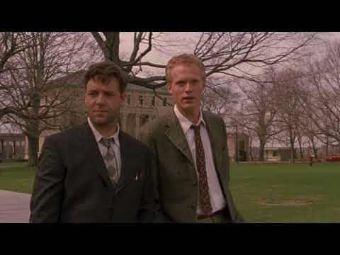 A Beautiful Mind (2001) First clue that John Nash is Hallucinating