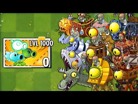 Pvz 2 Zombots Battlez - All New & Old Plants Level 1 Vs All Zomboss