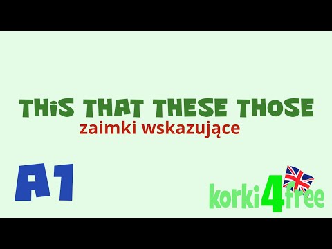 Demonstrative pronouns - this / that / these / those - korki4free