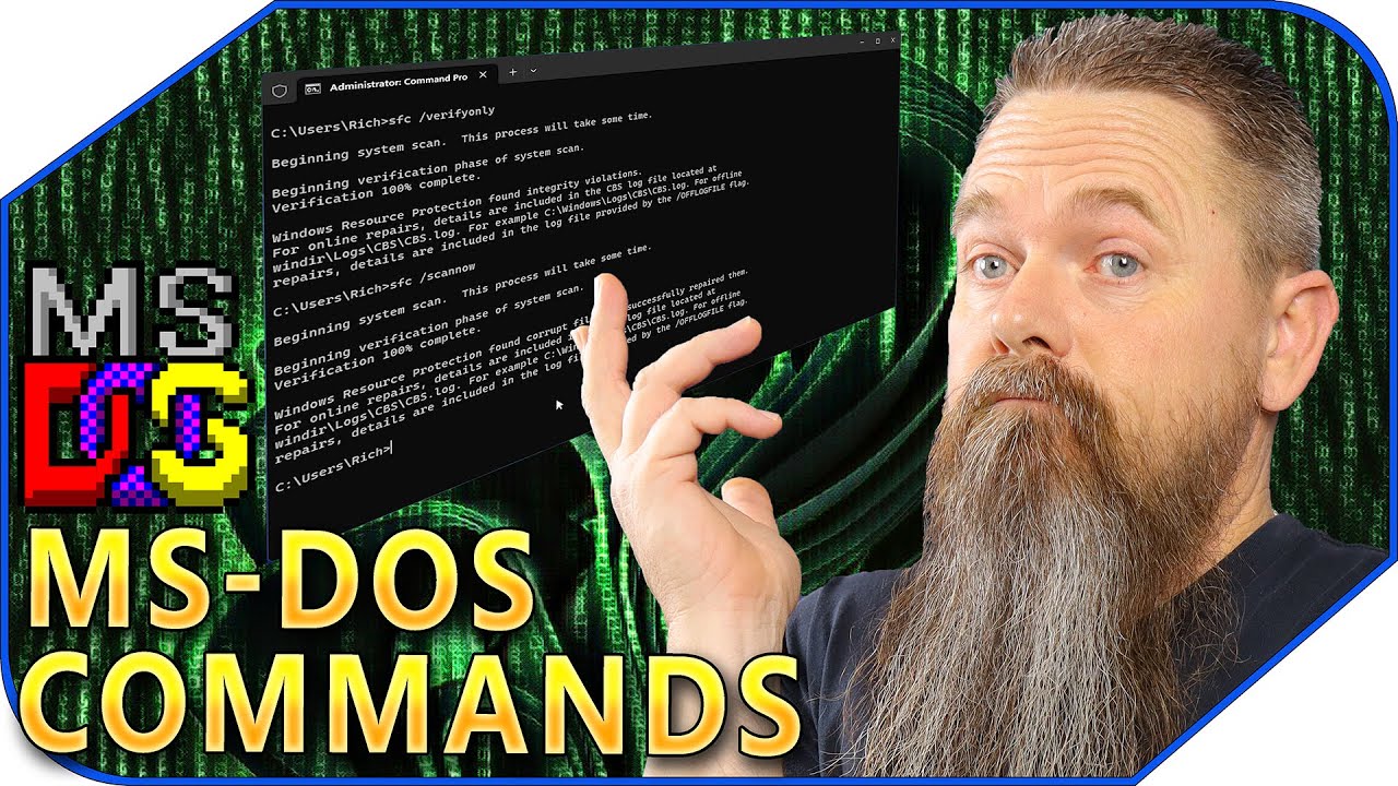 What are the 10 MS-DOS command pages? – More REF