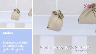 Móbile Elegance Cavalinho de Balanço Azul | Ref: 59471