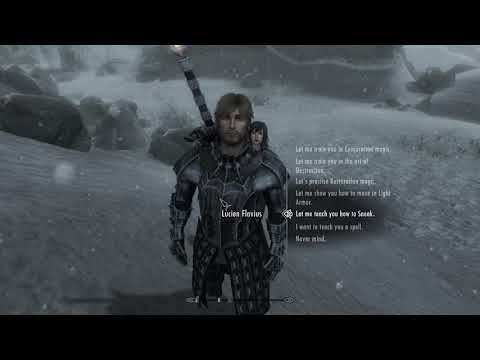 Skyrim AE Modded - Lucien Asks Me To Train Him