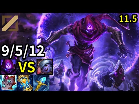 Malzahar Mid vs Tristana - KR Master | Patch 11.5