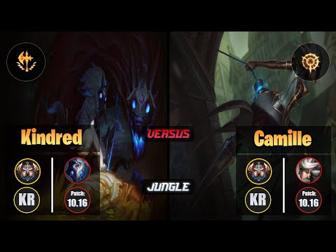 Challenger KINDRED [Conqueror] (Jungle) VS  CAMILLE - Challenger KR Patch 10.16