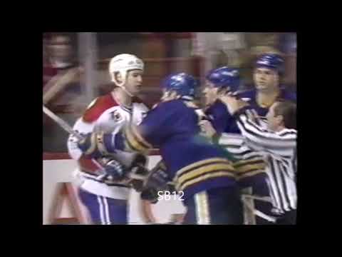 Shayne Corson boards Mike Ramsey Jan. 25/1992