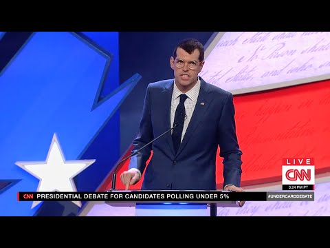 Presidential candidate Jonah Ryan at debate