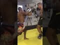 Alex Pereira with one of the more unique training methods we've seen ?
