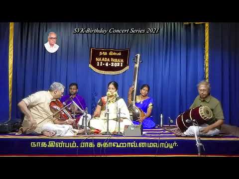 Vidushi. Bharathi Ramasubban for Naada Inbam