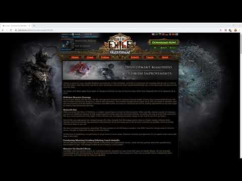 Path of Exile - Thoughts on the Delirium Development Manifesto