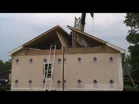 FL Modular Home Roof Raising Pt.2