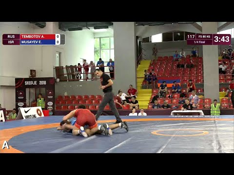 1/4 FS - 80 kg: A. TEMBOTOV (RUS) v. E. MUSAYEV (ISR)