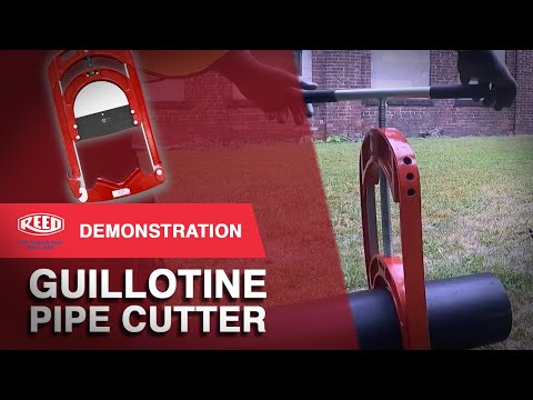 Guillotine pipe cutter, for industrial