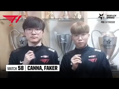 Interview with Canna, Faker | T1 vs HLE 03.29 | 2020 LCK Spring