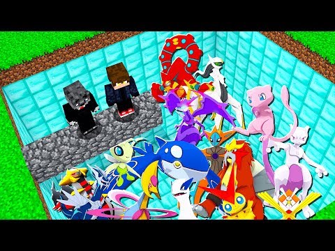 CAIA NA PISCINA CHEIA DE POKEMONS LENDARIOS E GANHE - MINECRAFT PIXELMON MOD