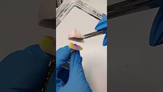 Tie dye nail art 🌈 simple nail art for beginners 