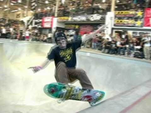 Ben Raybourn skating the Pro-Tec Pool Party 2010