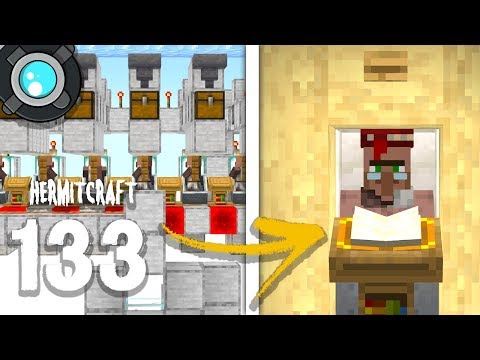 HermitCraft 6: 133 | A WORKING Villager VENDING MACHINE Video