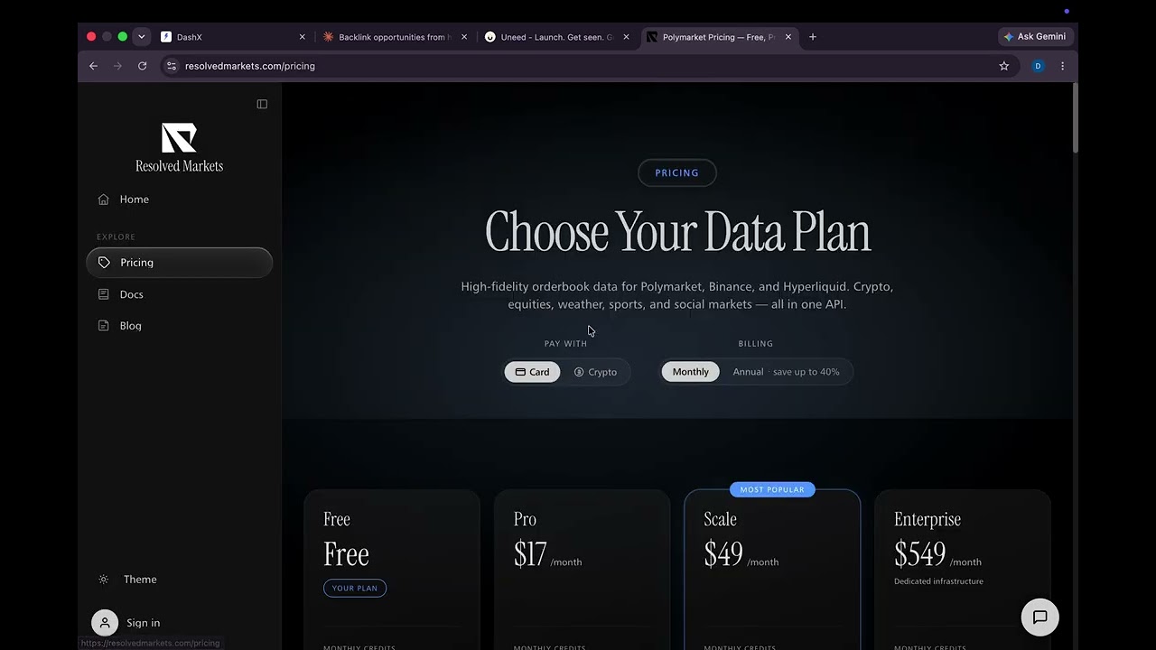 Resolved Markets video preview