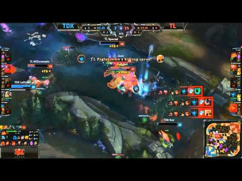 TL Baron Fight Piglet Quadrakill Kalista  - TDK vs TL