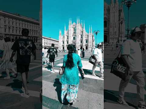 Italy, milano piazza #sharminvlogs #shorts #milanoduomo #shortvideo #ytshorts