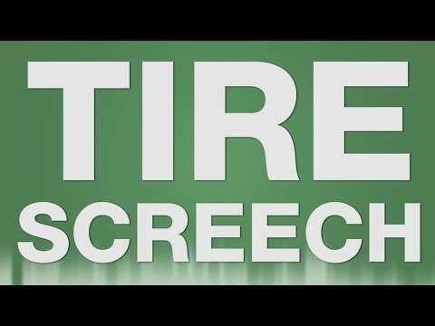 Tire Screech - SOUND EFFECT - Tires Screeching 180 car screech Reifen quietschen SOUND