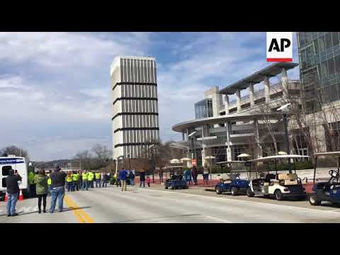 Tallest building in Kentucky's capital comes down in controlled implosion