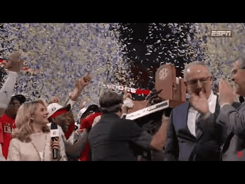 Georgia Bulldogs 2025 SEC Championship Trophy Presentation & Ceremony | Kirby Smart Postgame Alabama