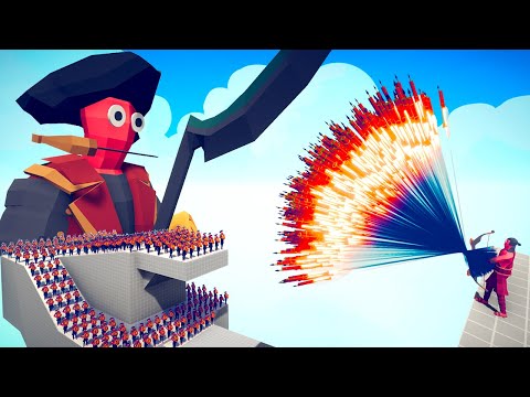100x Tortuga Pirates and Giant Pirates Vs 2X EVERY GODS - Totally Accurate Battle Simulator TABS