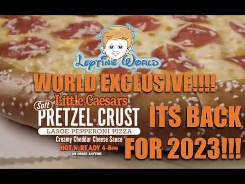 Little Ceasars Pretzel Crust Pizza is BACK NOW in 2023!!!!