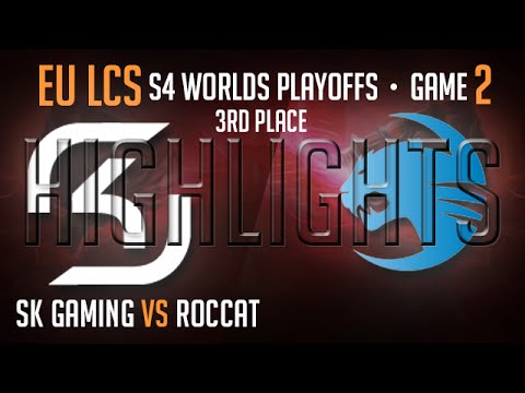 SK Gaming vs Roccat Game 2 Highlights 3rd Place Playoff S4 Worlds Regionals Summer 2014 SK vs ROC G2