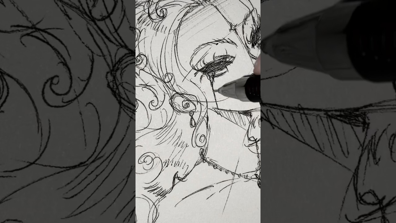 Model art #art #fashion #sketch #dressart