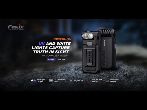 Fenix SW05R UV, Taschenlampe, LED 150 Lumen, weißes und UV-Licht