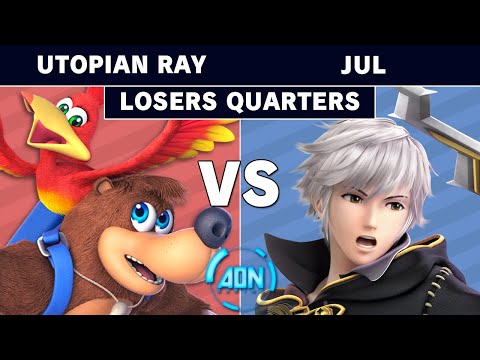 AON Smash Ultimate #044 - Utopian Ray (Banjo Kazooie) Vs Jul (Robin) Losers Quarterfinals