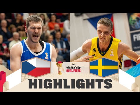 Czechia 🇨🇿 v Sweden 🇸🇪 | Highlights | FIBA Basketball World Cup 2027 European Qualifiers