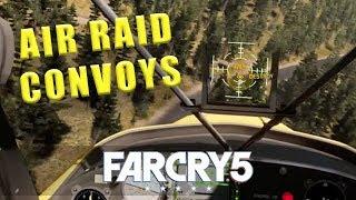 Far Cry 5 how to destroy the Air Raid mission convoys, helicopters & plane - Walkthrough #47