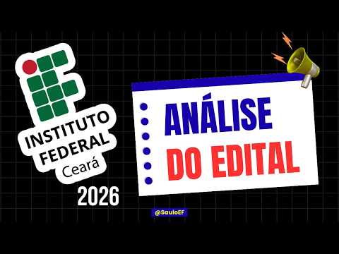IFCE 2026 | Análise do Edital