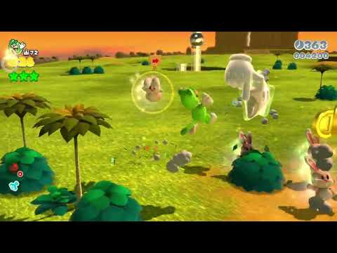 Super Mario 3D World (Switch) 5-4 100% Speedrun - Time: 77 (Former WR)