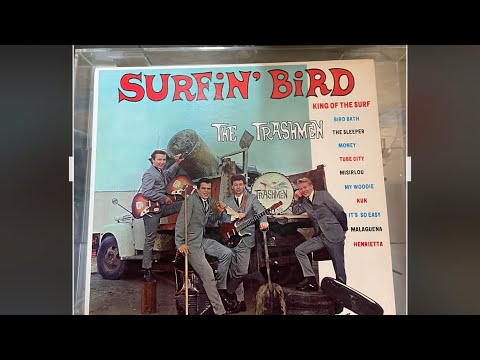Surfin bird by the trashmen (album) being played on my stereo set