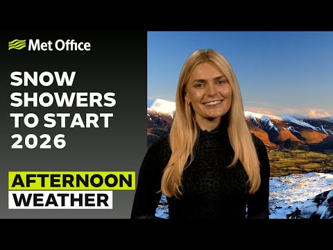 01/01/2026 – Turning colder with snow showers – Afternoon Weather Forecast UK – Met Office Weather