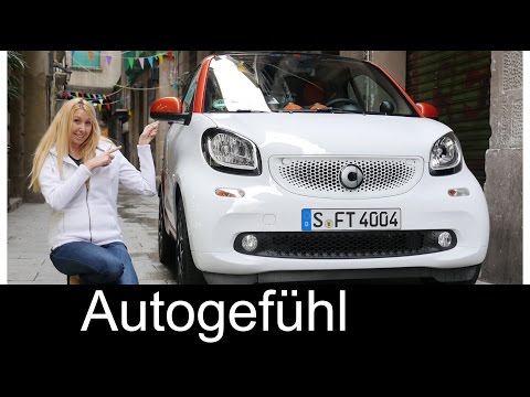 Smart fortwo FULL REVIEW & comparison vs Smart forfour test drive all-new neuer 2016 - Autogefühl