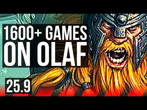 OLAF vs ILLAOI (TOP) | 5/0/8, 1600+ games | EUW Master | 25.9