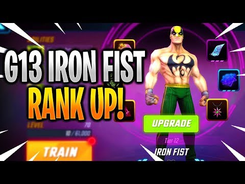 IRON FIST G13 RANK UP & GAMEPLAY! - MARVEL Strike Force - MSF
