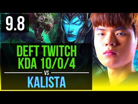 Climb the ladder like Deft TWITCH & Taric vs KALISTA & Alistar (ADC) | Korea Challenger | v9.8