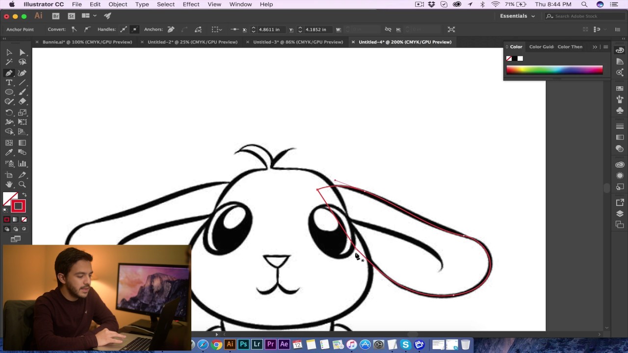 Adobe Illustrator - Bunny Vector Tutorial