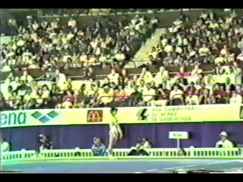 2nd T ROM Laura Cutina V - 1985 World Gymnastics Championships 9.700