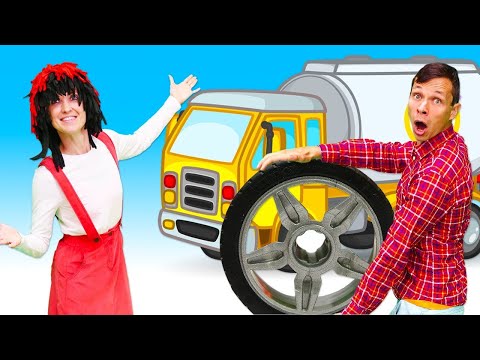 Песенка Бензовоз | Сборник видео для детей с машинками на Капуки Канки