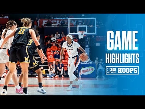 Michigan at Illinois | HIGHLIGHTS | Big Ten Women's Basketball | 03/02/2025